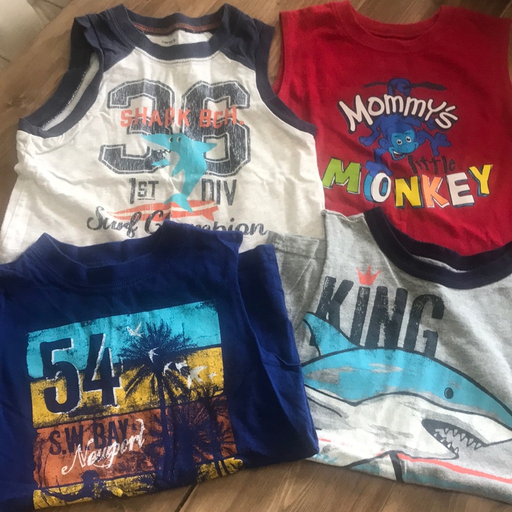 Lot of 4 Boys Tank Tops